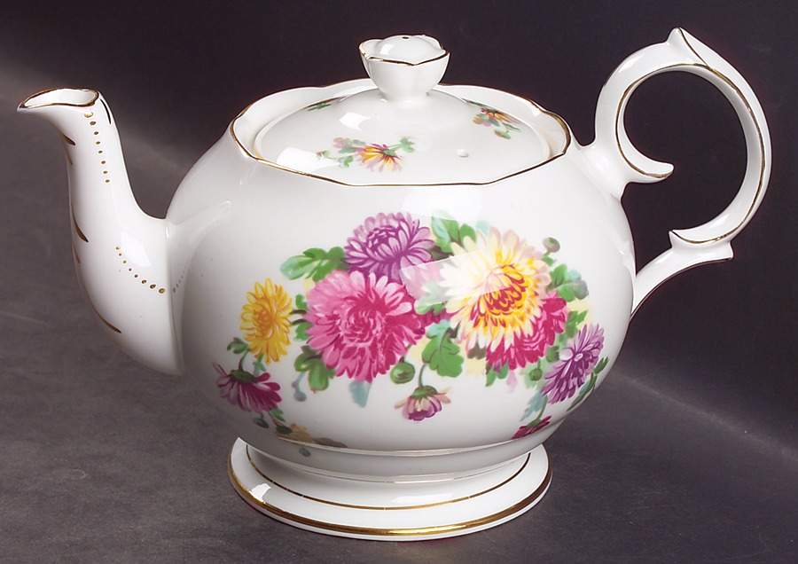 Autumn Glory Teapot & Lid by Queen Anne (England)-1