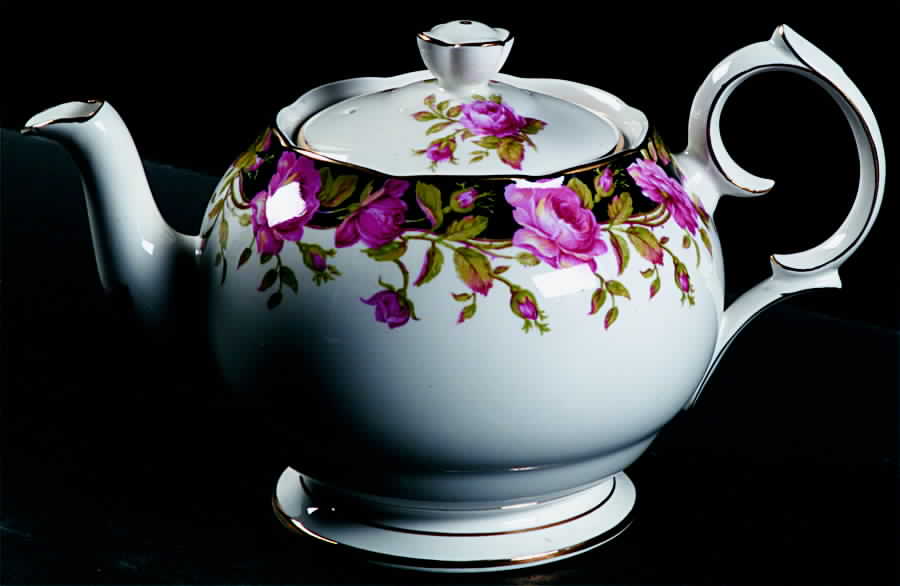 Black Magic Teapot & Lid by Queen Anne (England)-1