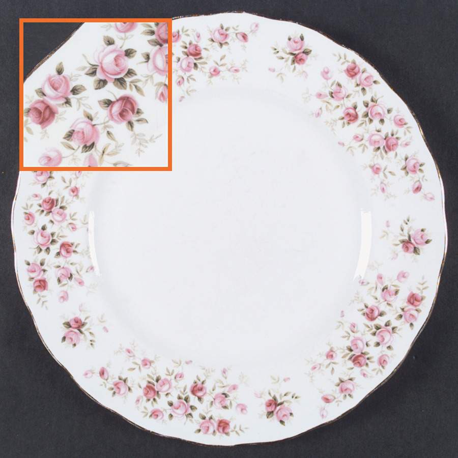 Cascade Roses Dinner Plate by Queen Anne (England)-1
