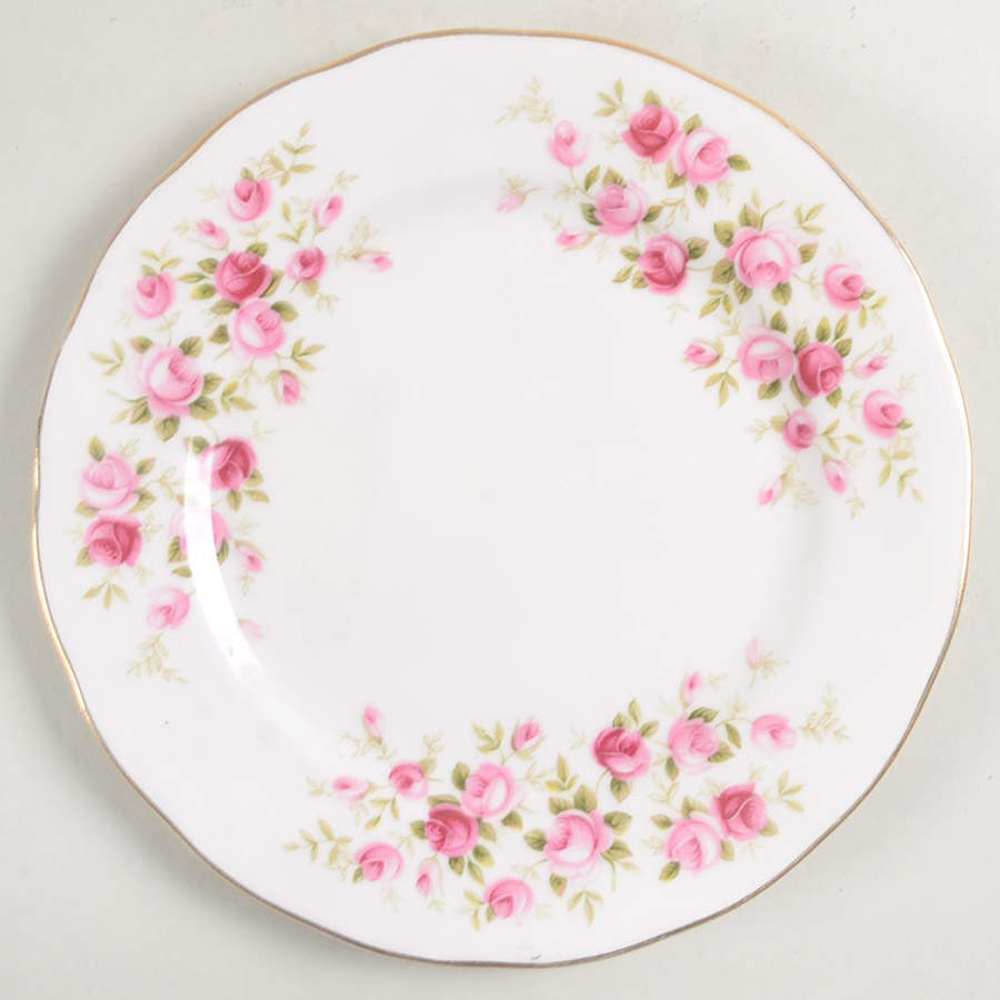 Cascade Roses Bread & Butter Plate by Queen Anne (England)-1