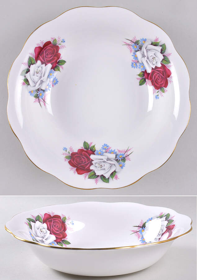 Duet 9" Round Vegetable Bowl by Queen Anne (England)-1