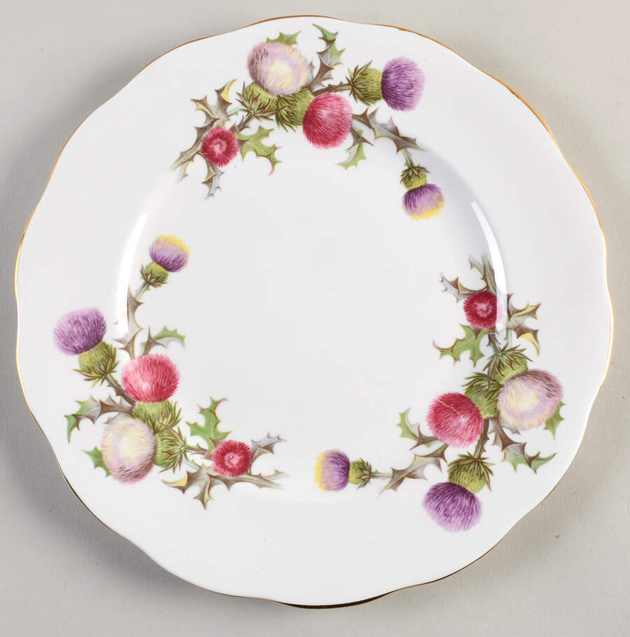 Dundee Thistle Dinner Plate by Queen Anne (England)-1