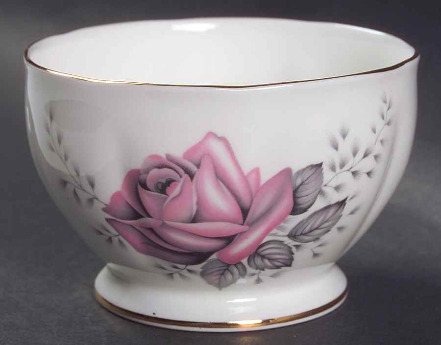 Fair Lady (Gold Trim) Open Sugar Bowl by Queen Anne (England)-1