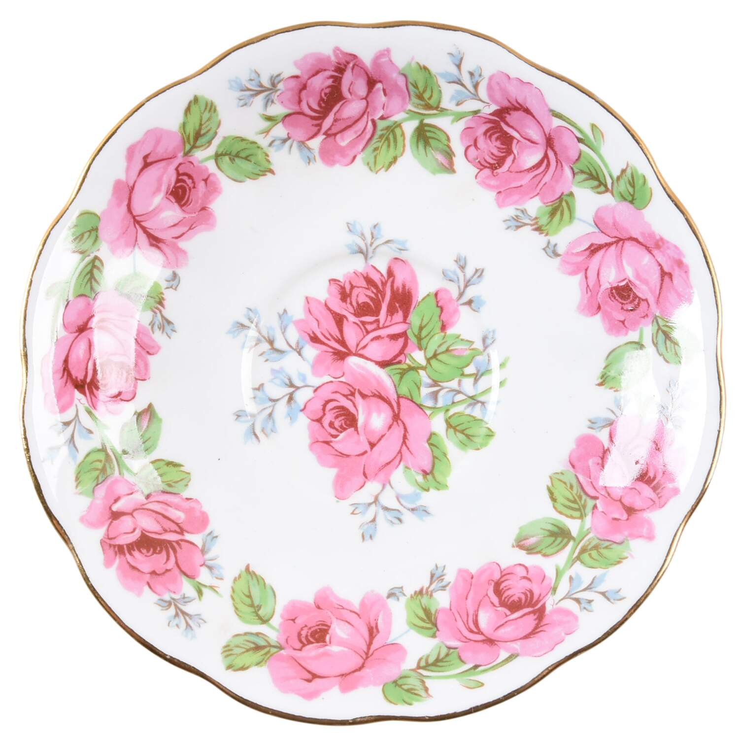 Lady Alexander Rose Saucer for Footed Cup by Queen Anne (England)-1