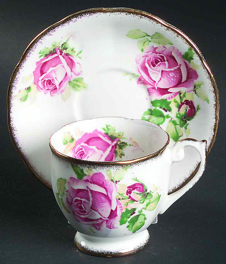 Lady Margaret Footed Demitasse Cup & Saucer Set by Queen Anne (England)-1