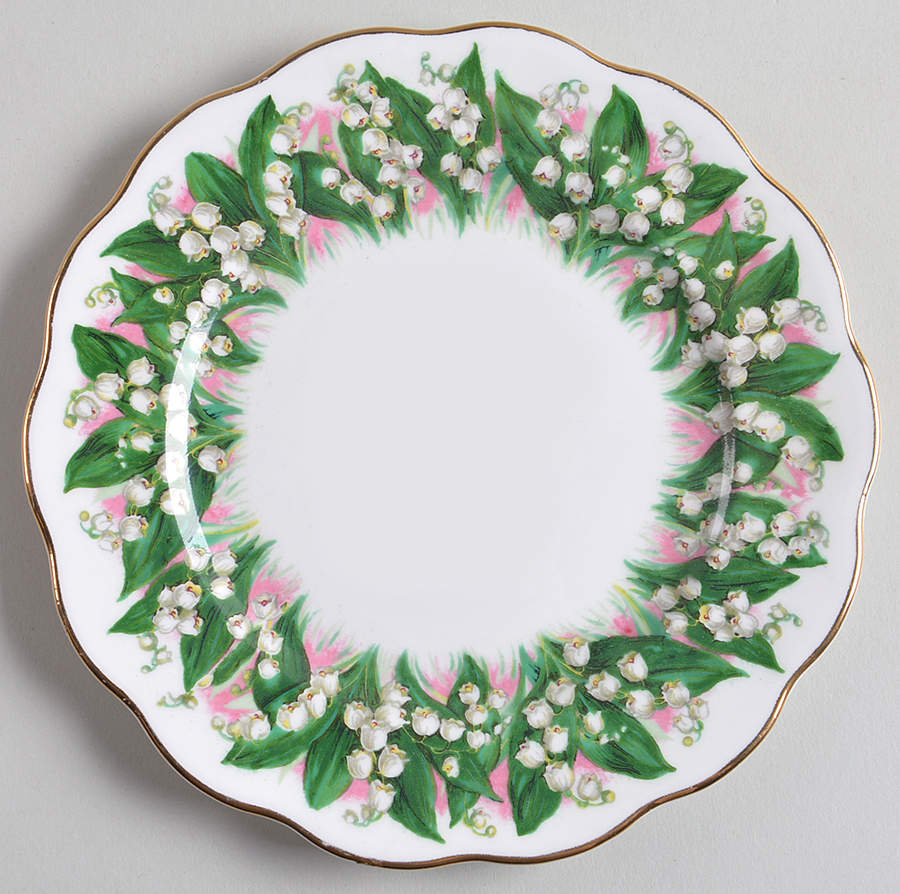 Lily of The Valley Bread & Butter Plate by Queen Anne (England)-1