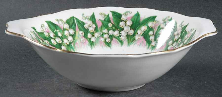 Lily of The Valley Lugged Cereal Bowl by Queen Anne (England)-1