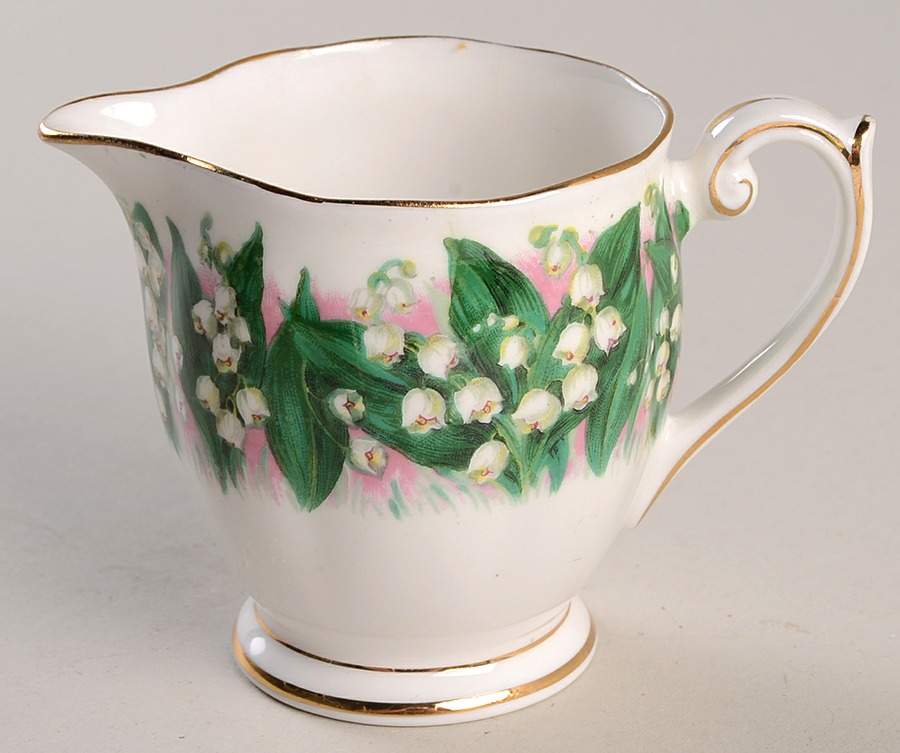 Lily of The Valley Mini Creamer by Queen Anne (England)-1