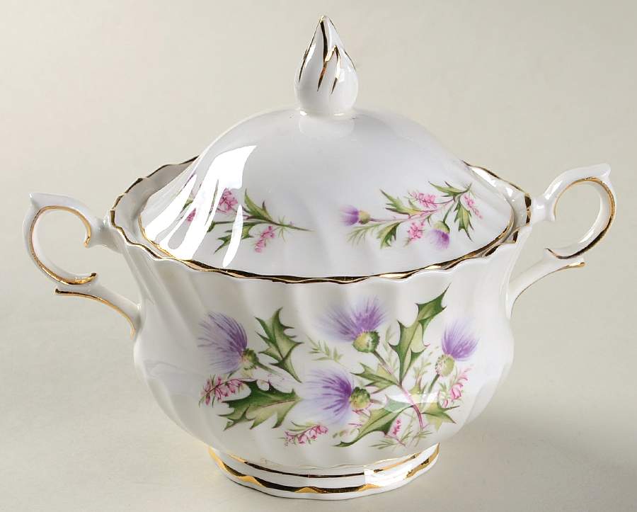 Lochinvar Sugar Bowl & Lid by Queen Anne (England)-1