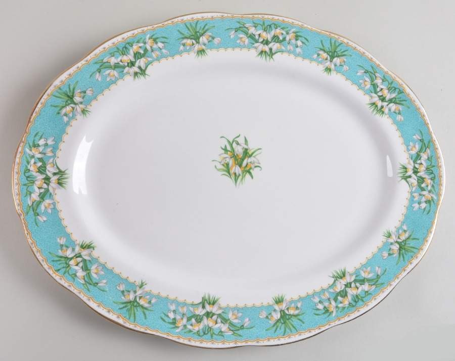 Marilyn 15" Oval Serving Platter by Queen Anne (England)-1