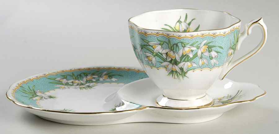 Marilyn Dessert Plate & Cup Set by Queen Anne (England)-1