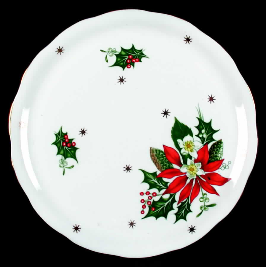 Noel (Gold Trim) Cookie Plate by Queen Anne (England)-1