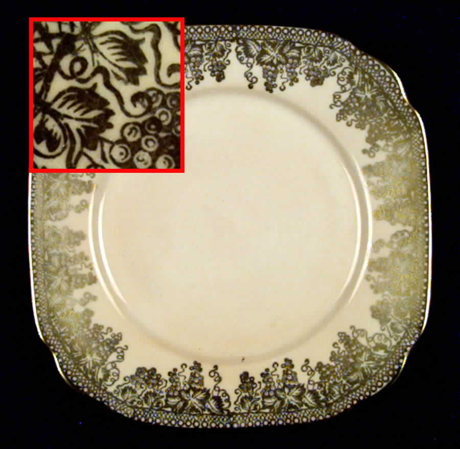 QUA1 Square Salad Plate by Queen Anne (England)-1