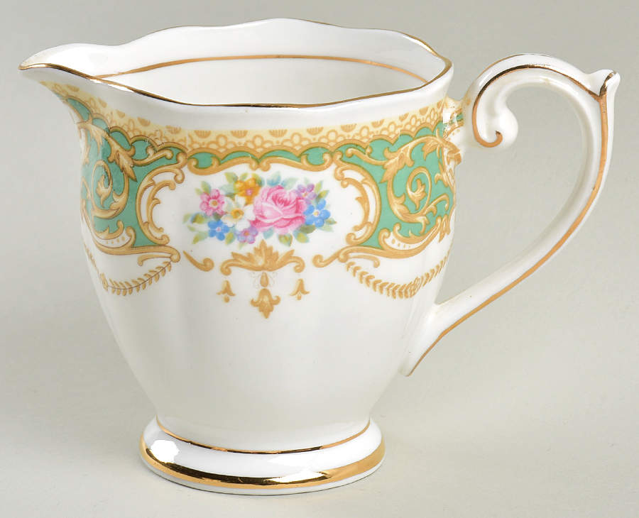 Regency Green Creamer by Queen Anne (England)-1