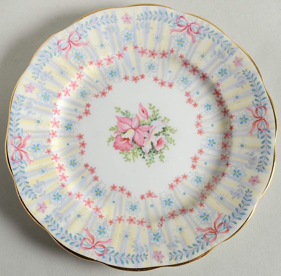 Royal Bridal Gown Bread & Butter Plate by Queen Anne (England)-1