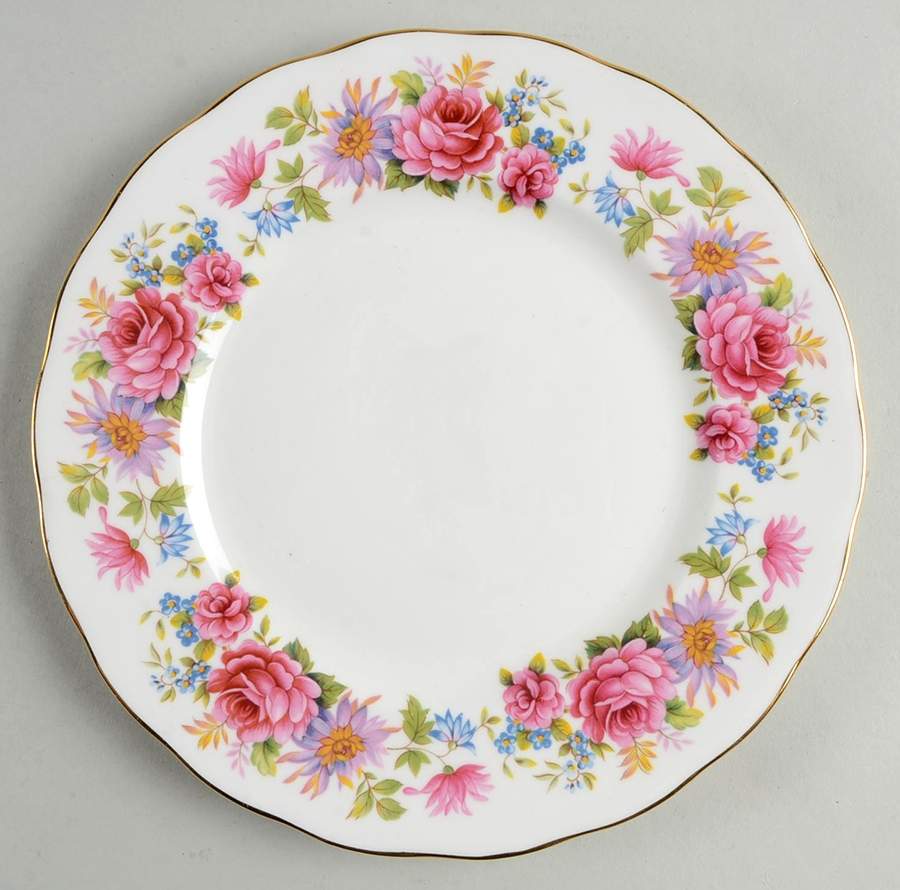 Serenade Salad Plate by Queen Anne (England)-1