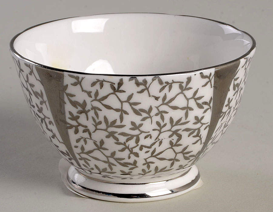 Silver Lace Mini Open Sugar Bowl by Queen Anne (England)-1