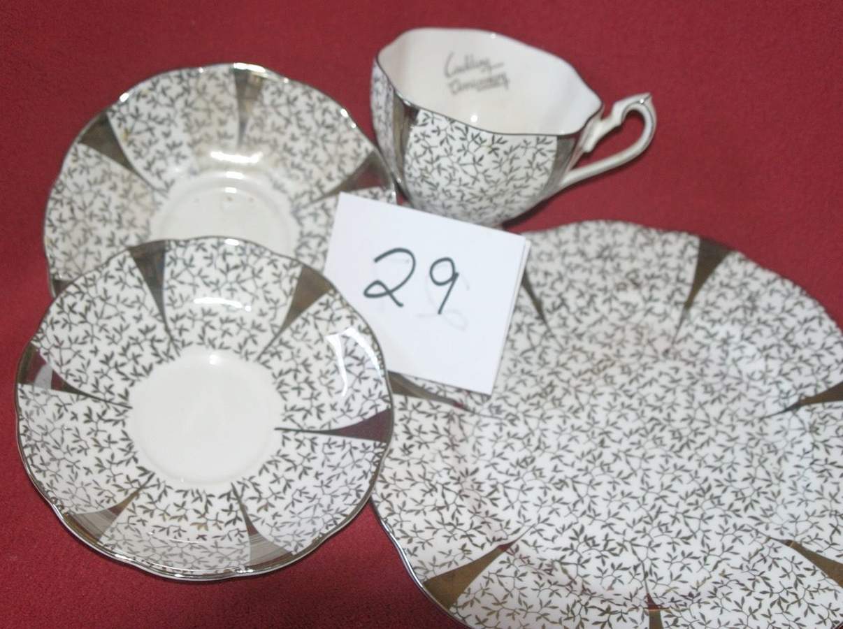 Silver Lace Dinner Plate by Queen Anne (England)-1