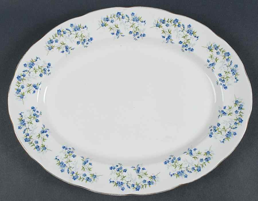 Sonata 12" Oval Serving Platter by Queen Anne (England)-1