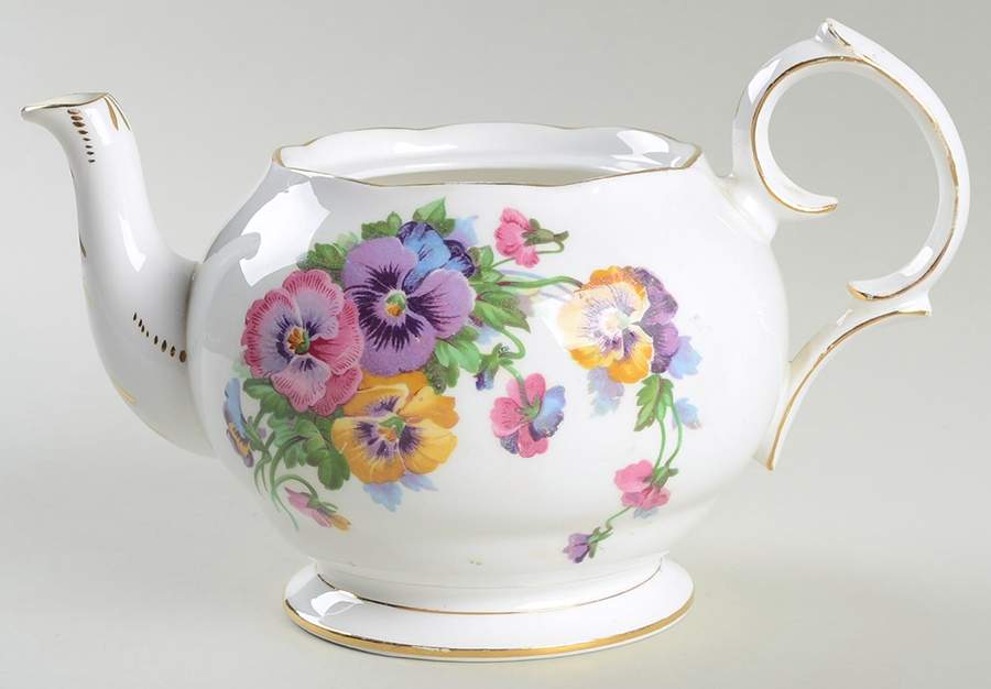 Spring Melody Teapot No Lid by Queen Anne (England)-1