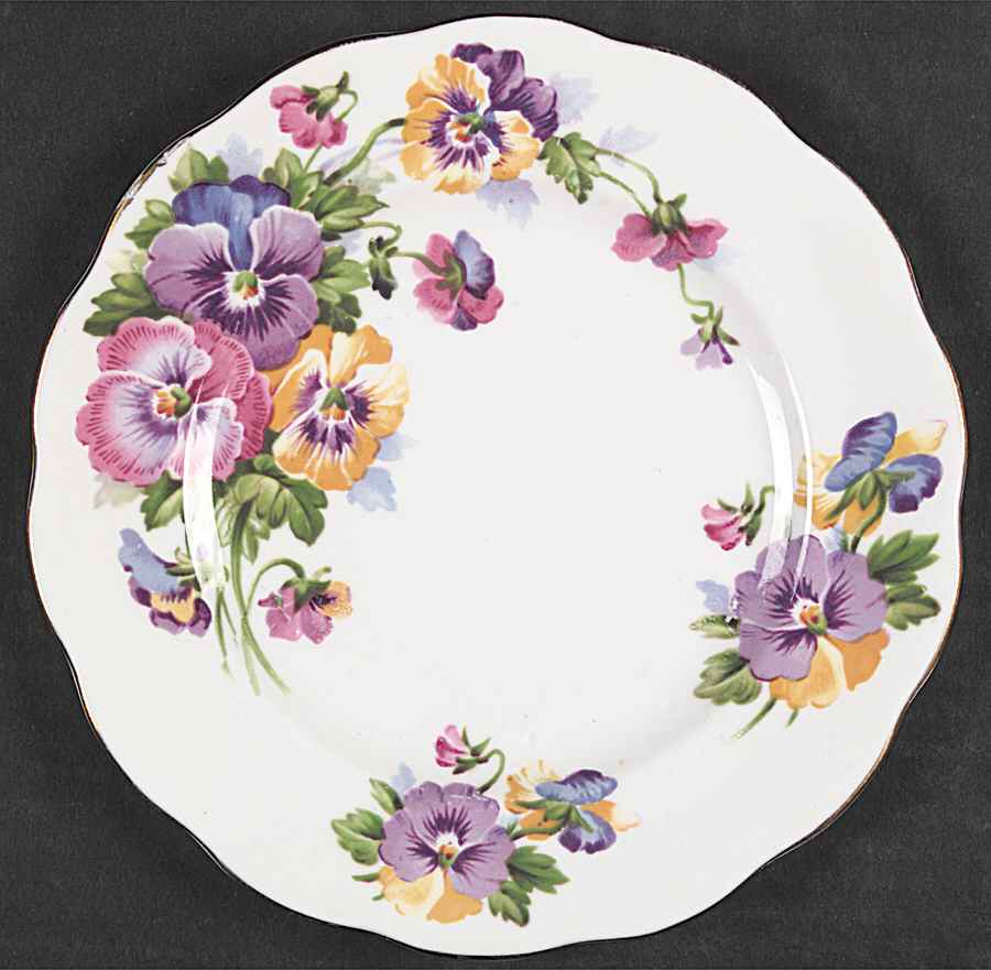 Spring Melody Salad Plate by Queen Anne (England)-1