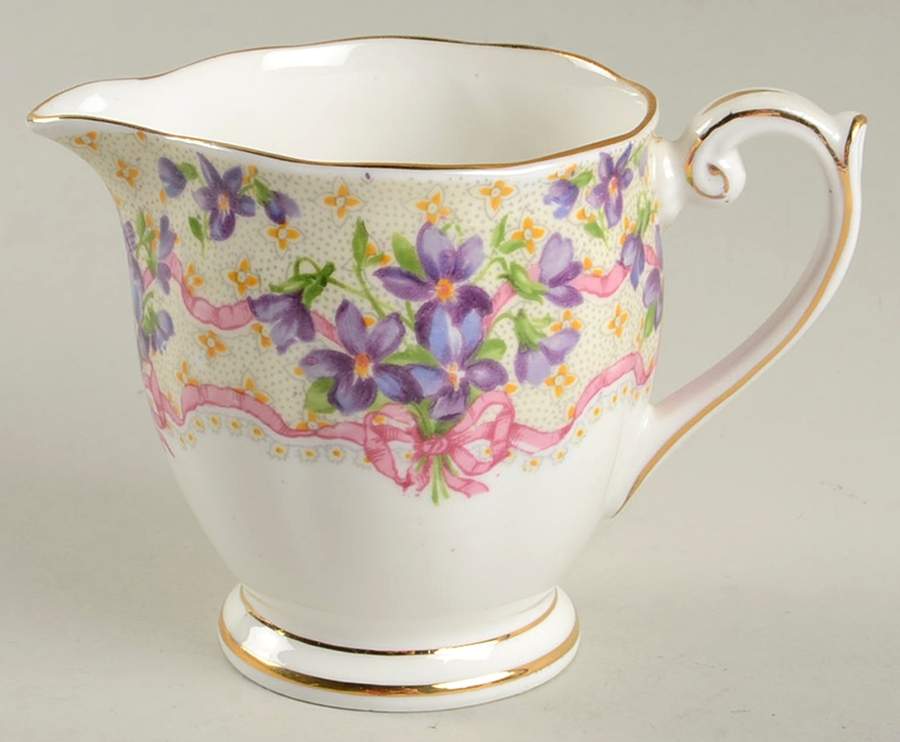 Sweet Violets Mini Creamer by Queen Anne (England)-1