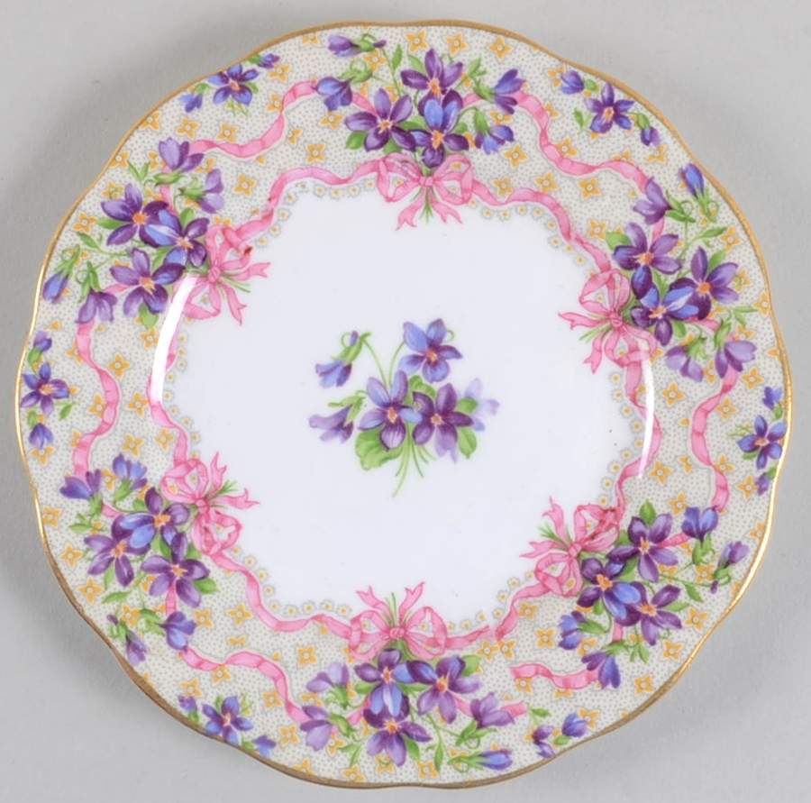 Sweet Violets Bread & Butter Plate by Queen Anne (England)-1