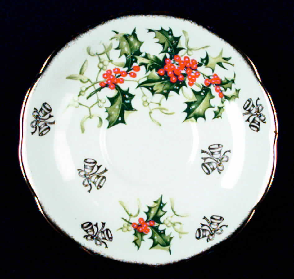Yuletide Saucer by Queen Anne (England)-1