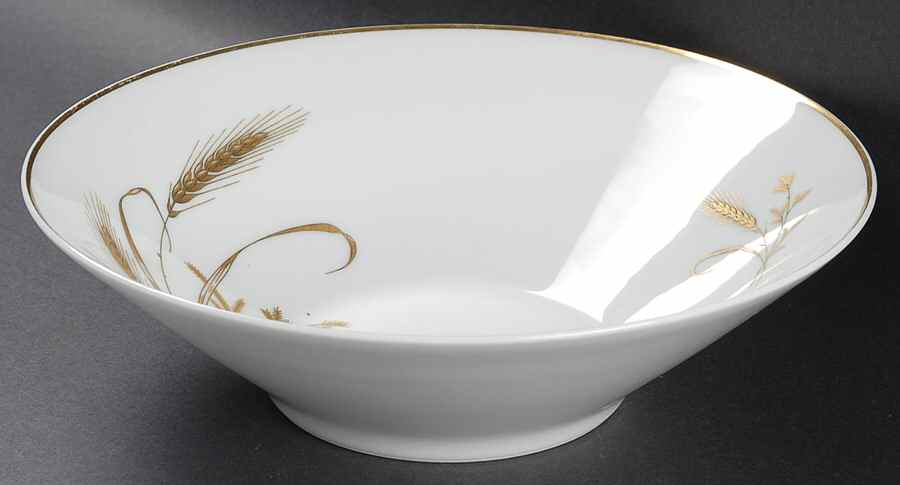 Whispering Wheat 9" Round Vegetable Bowl by Quality Crafts-1