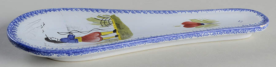 Campagne Spoon Rest/Holder (Holds 1 Spoon) by Quimper-1
