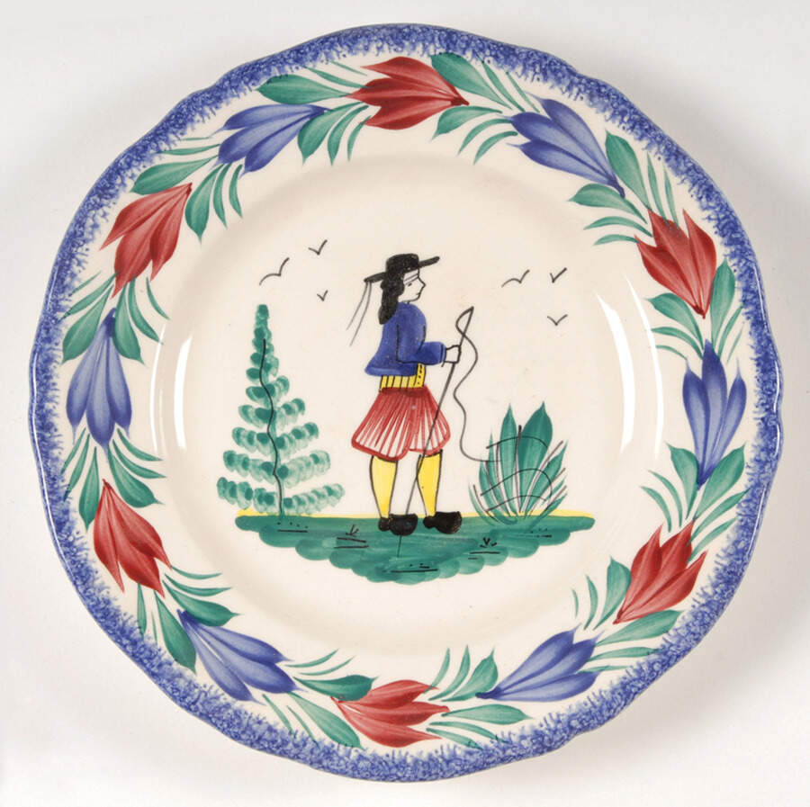 Campagne Bread & Butter Plate by Quimper-1