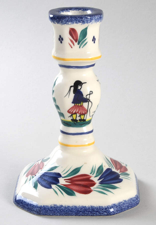 Campagne 5" Candlestick by Quimper-1