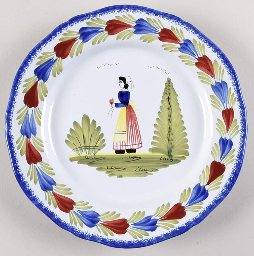 Campagne Dinner Plate by Quimper-1