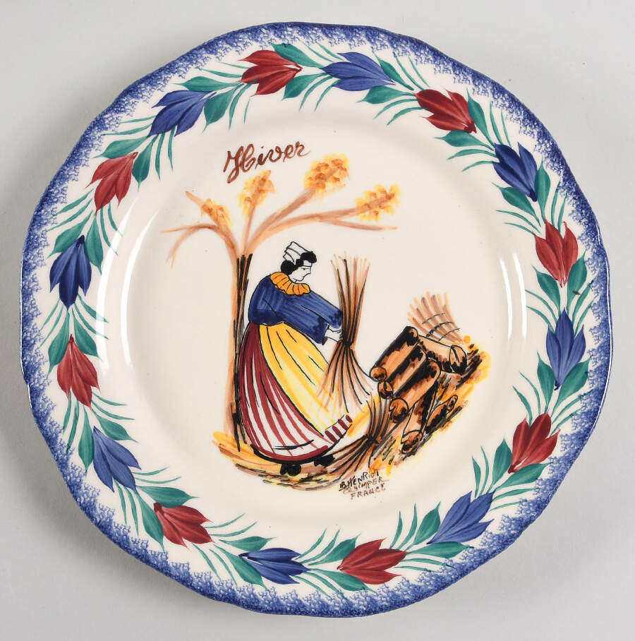 Campagne Wall Plate by Quimper-1