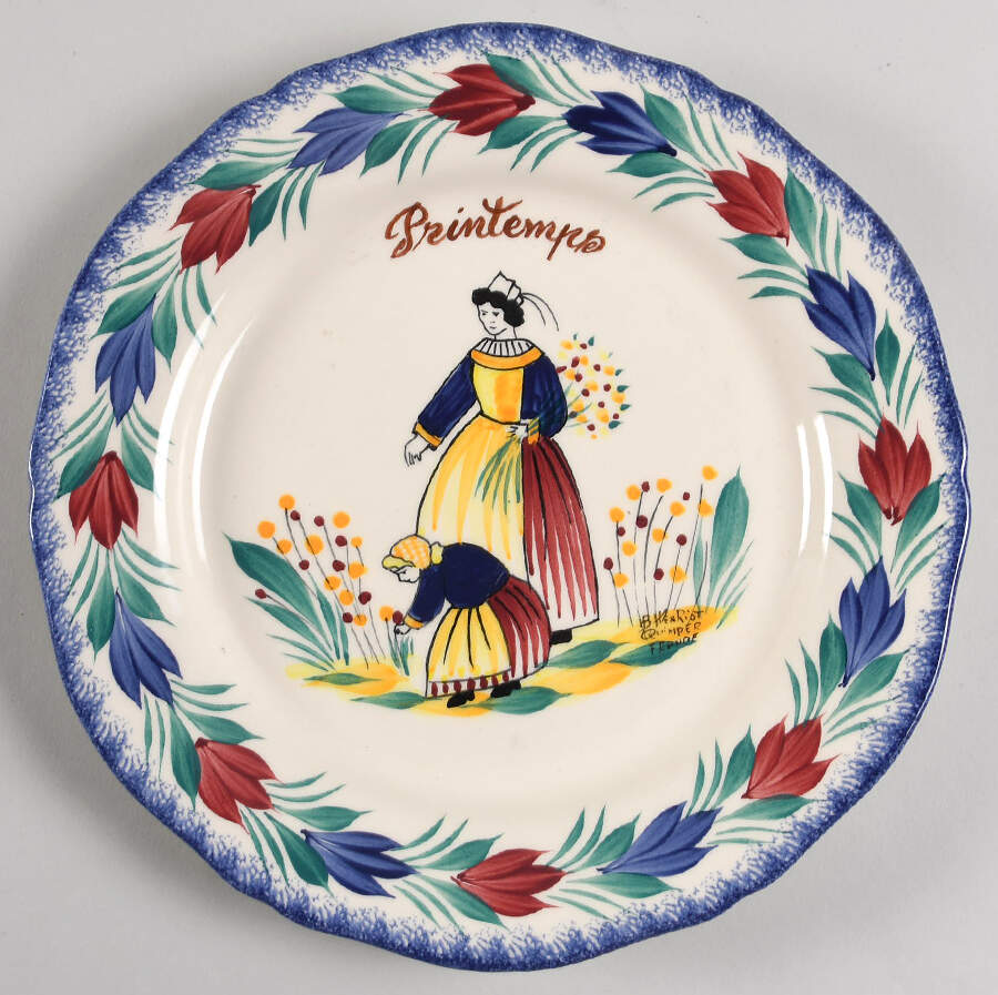 Campagne Wall Plate by Quimper-1