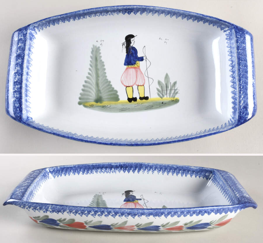 Campagne 14" Rectangular Baker by Quimper-1