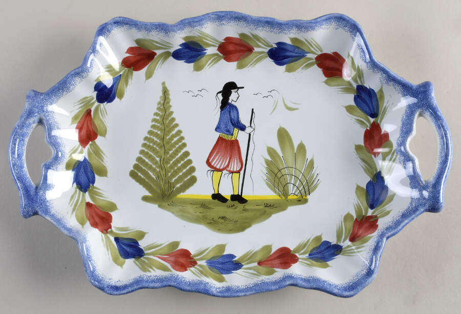 Campagne 12" Handled Tray by Quimper-1