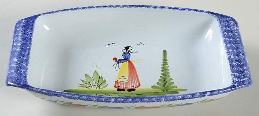 Campagne 11" Rectangular Baker by Quimper-1