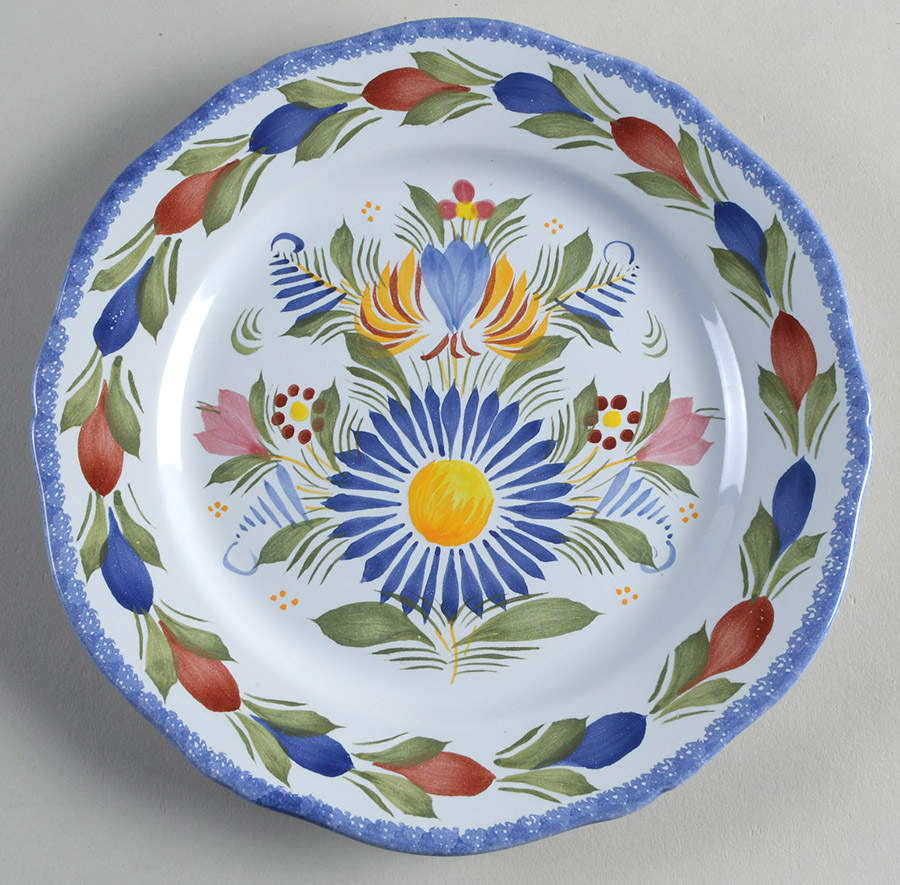 Fleuri Royal Salad Plate by Quimper-1