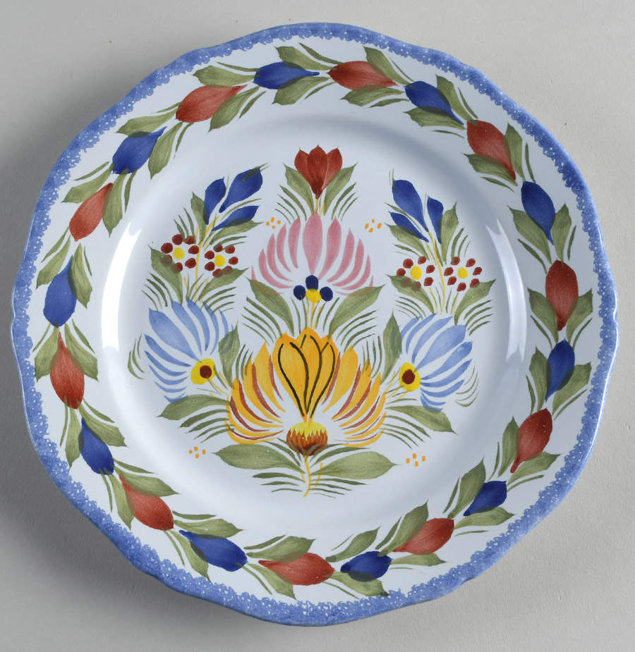 Fleuri Royal Salad Plate by Quimper-1