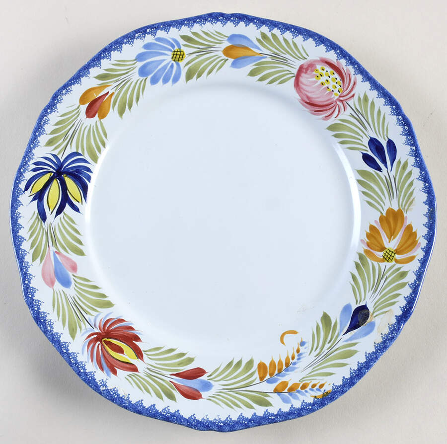 Fleuri Royal Accent Dinner Plate by Quimper-1