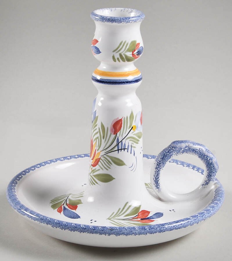Fleuri Royal Candleholder by Quimper-1