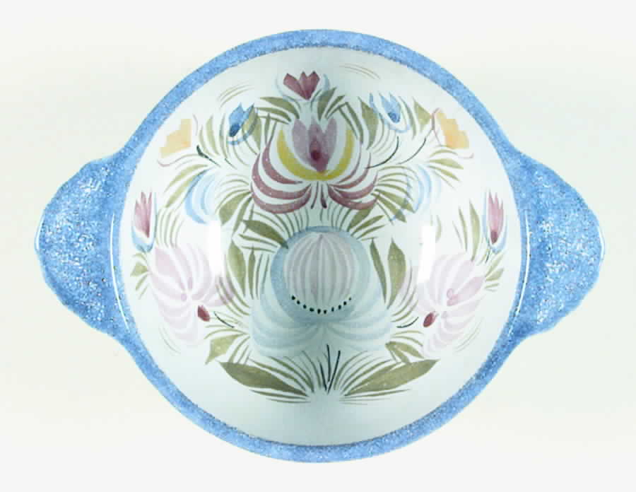 Fleuri Royal Lugged Soup/Cereal Bowl by Quimper-1
