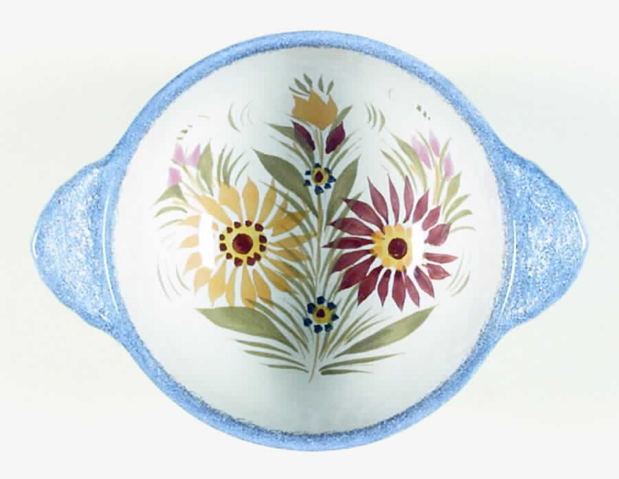 Fleuri Royal Lugged Soup/Cereal Bowl by Quimper-1