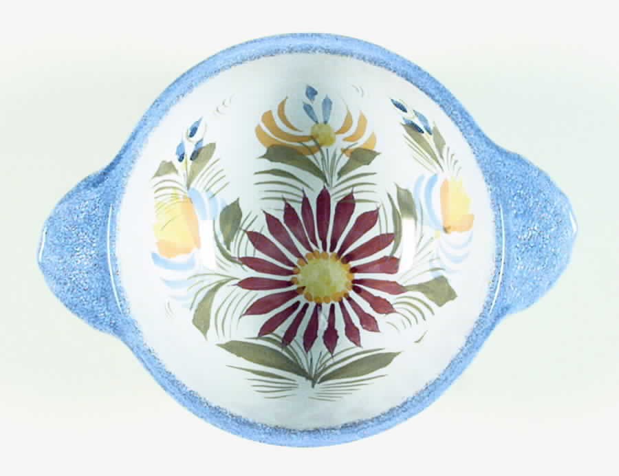 Fleuri Royal Lugged Soup/Cereal Bowl by Quimper-1
