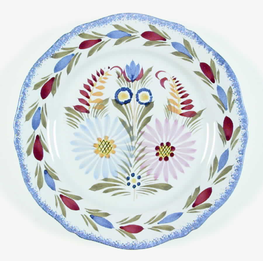 Fleuri Royal Salad Plate by Quimper-1