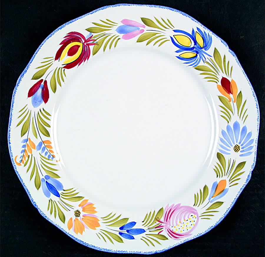 Fleuri Royal Accent Dinner Plate by Quimper-1