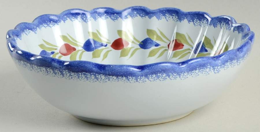 Fleuri Royal Scalloped Bowl by Quimper-1