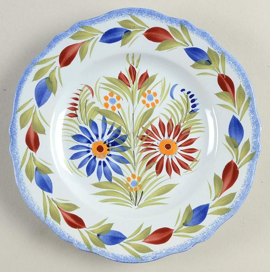 Fleuri Royal Bread & Butter Plate by Quimper-1