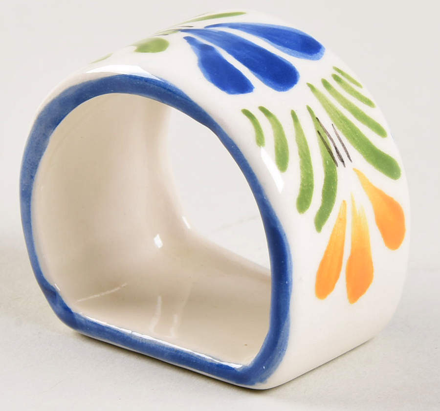 Henriot (Lady Or Man Center) Napkin Ring by Quimper-1